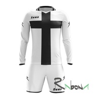 Футбольная форма Zeus KIT CROCE бело-черный цвет
