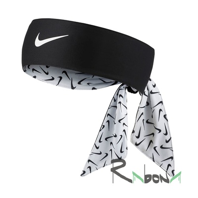 Двухсторонняя повязка на голову Nike Dri-Fit Head Tie 3.0 Printed 176
