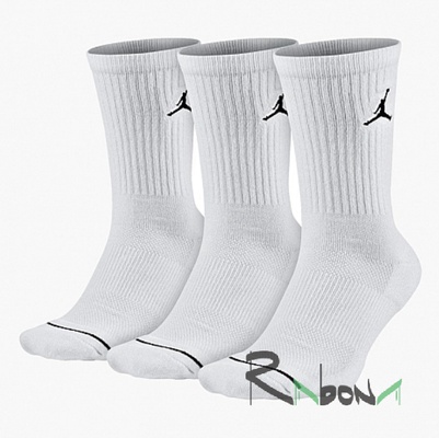 Шкарпетки спортивні Jordan Jumpman Crew Socks 3 Pack 100