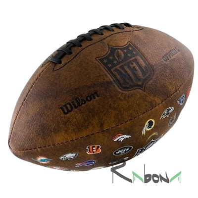 Мяч детский для американского футбола Wilson NFL JR 32 TEAM LOGO